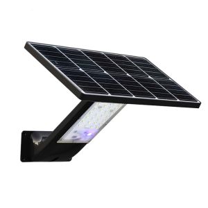 80w solar sensor wall type charging safety LED light|Gray|CRI: ≥75140°| Motion