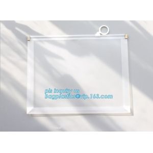 PVC slider Zip lockk bag for stationery, file,school kids, stationery packaging
