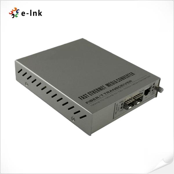 Buy 1-port 10/100/1000Base-T + 2-port 1000Base-SFP (1+1) Redundant Fiber Media Converter at wholesale prices