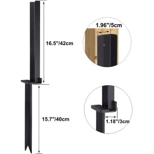 Reinforcement Fixer Anchor Ground Spike for Repairing Tilted/Broken Wood Fence