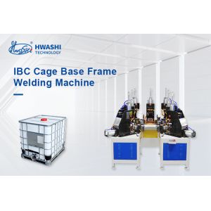 Automatically Steel IBC Cage Base Frame Welding Machine With Horizontal
