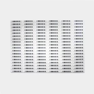 58KHz EAS Labels Anti Theft Black White Soft Custom Printed