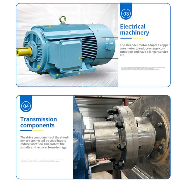 7.5kW Plastic Shredder Machine for Smooth Operation of Scrap PVC HDPE PP PET Recycling