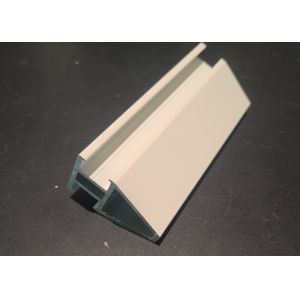 White Square Aluminium Casement Door Round Aluminium Extrusion