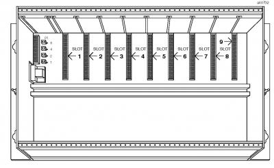 GE FANUC IC697CHS750 ， 5-Slot Rear Mount I/O Rack ， Series 90-70 PLCs
