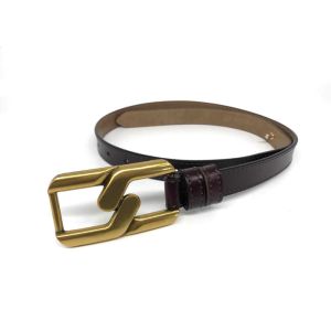 Jeans 23mm Women's Fashion Leather Belts Embossed Logo