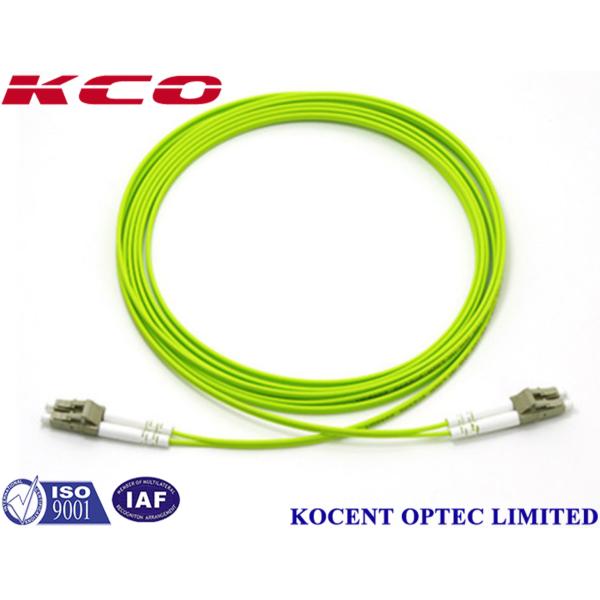 Buy LC-LC Duplex Multimode OM5 Fiber Optic Patch Cord with 0.35dB Insertion Loss and 60dB Return Loss at wholesale prices