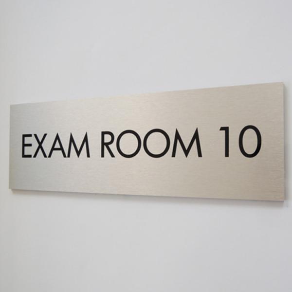 Buy Square Business Photoluminescent Signage Stainless Steel Restroom Signs at wholesale prices