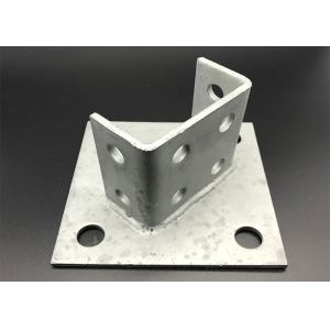 Quality Cast Iron Electrical Zinc Slotted Unistrut Post Base Brackets for sale