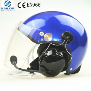 Red PPG helmet/Paramotor helmet with full headset EN966