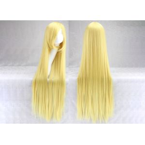 100cm Long Multi Colored Hair Wigs , Silky Straight Wave Colored Synthetic Wigs