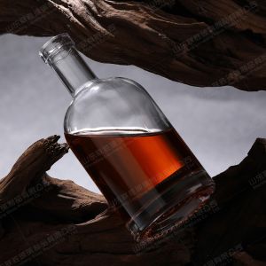 350ml 500ml 700ml 1000ml Glass Wine Bottle With Glass Collar Healthy Lead Free