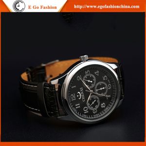 010B Fashion Jewelry Wholesale Stainless Steel Watches Leather Band Quartz