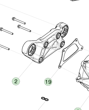 Tesla MX/MS SDU-F Torque Reaction Arm 1052783-00-C 1800 N*m Capacity