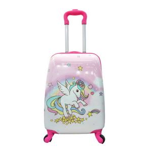 Customizable Childrens Rolling Suitcase Childrens Carry On Luggage With Iron
