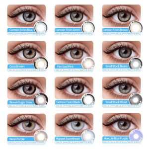 Colored Prescription Contact Lens Fresh lady Blue Grey Color Contact Lenses