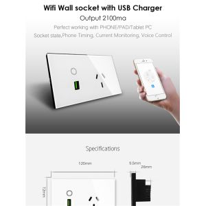 Wi-Fi Wall Socket&USB Charger