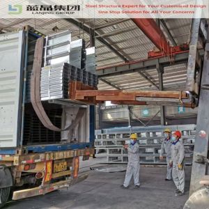 China Q355 Q235 Custom Prefabricated Steel Warehouse Building Cost Reasonable on sale