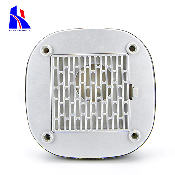 PC ABS Plastic Injection Molded Parts Body Housing With Sliver Painting And Leather Covering