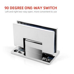 Stainless Steel 304 Hydraulic Hinges for Fixed 8-12mm Glass Shower Door