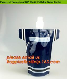 Quality Soft Foldable Water Bags Sports Bottle Drinking Water Bag,500ml Foldable Flexible Water Bag Customized Collapsible Reusa for sale