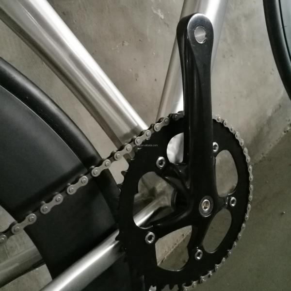 700C CE OEM 7005 Aluminum Alloy Fixed Gear Single Speed Adult 80MM Rim Carbon Fork Track Bike