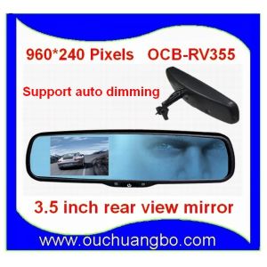 Ouchuangbo 3.5 inch Rear view mirror with auto dimming automatic signal