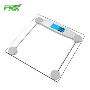 Clear Tempered Glass Platform Electronic Bathroom Weighing Scales