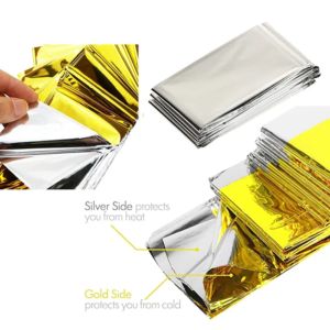 Survival Waterproof Aluminum Foil Blanket Emergency For First Aid