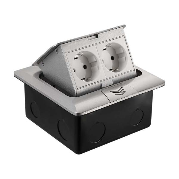 British/European/French/Universal Combination Floor Socket with Aluminum Alloy