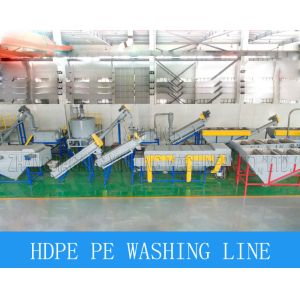 3000kg / Hr Woven Bag Film HDPE Recycling Machine Crushing Washing Line