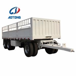 China 50T Max Payload Aotong Full Type Agricultural Small Box Trailer with Optional Bpw Axle on sale