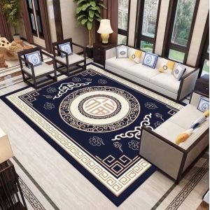 Chinese Classical Style Polyester Fiber Living Room Floor Carpets 180*230cm