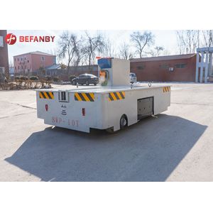 Steerable Trackless Electric Flat Cart For Factory