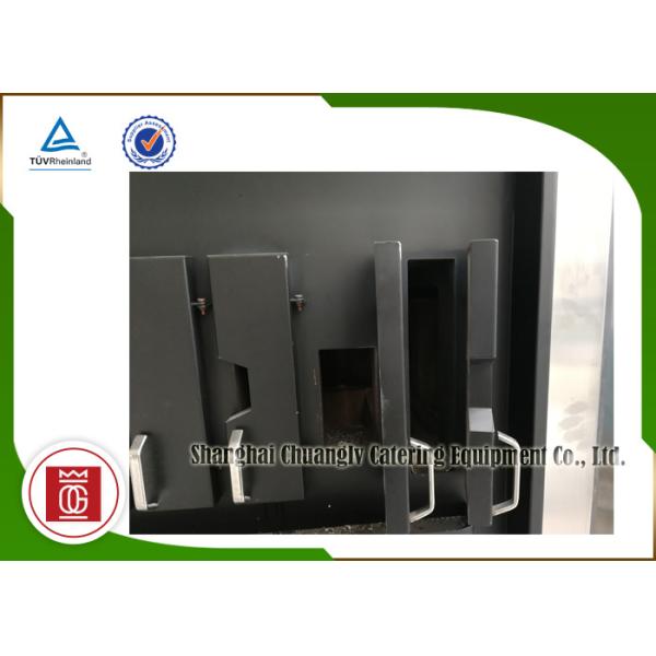 Charcoal Heating 8 Fish Spaces Single Layer Rectangle Shape Fish Grill Equipment