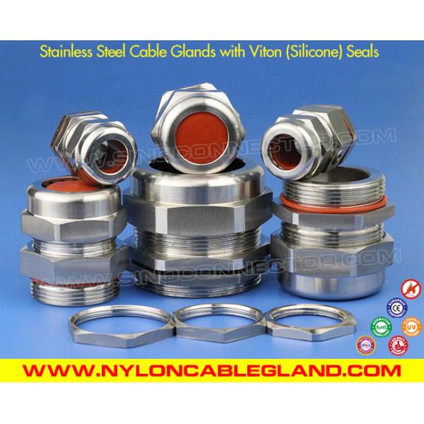 Weather & Ozone Resistant 304,316,316L Stainless Steel IP68 Cable Gland with Silicone Seal & O-ring