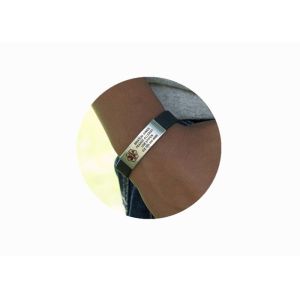 Promotional Engraved Silicone Bracelets / Custom Silicone Medical Alert