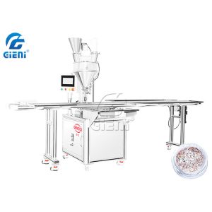 900pcs/H PLC Control Cosmetic Filling Machine With 25L Hopper