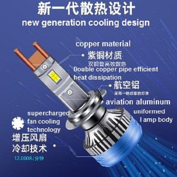 Buy 35mm High Efficiency Automobile Led Headlights 6300LM 6000K at wholesale prices