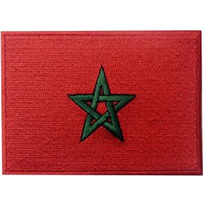 Uniform Woven Embroidery Serbia Country Flag Patches Self Adhesive