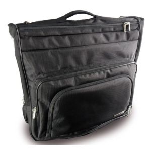 High Grade Foldable Garment Bags Black Lightweight Garment Bag with Top Grab