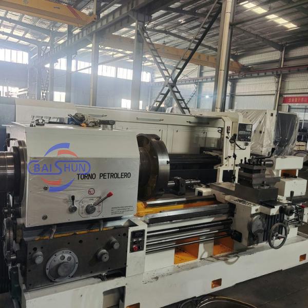 Buy QK1327X1500 Electric Chuck Pipe Threading Machine 800mm Swing at wholesale prices