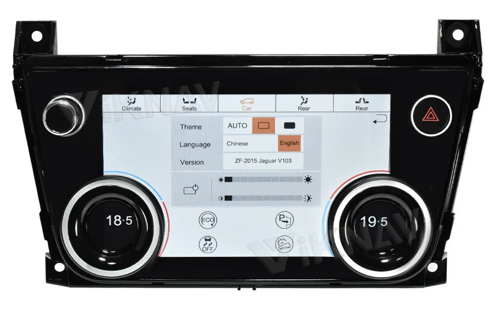 Android10 LCD Car air conditioner Climate Control Unit Panel For Jaguar XJ XJL 2009-2018