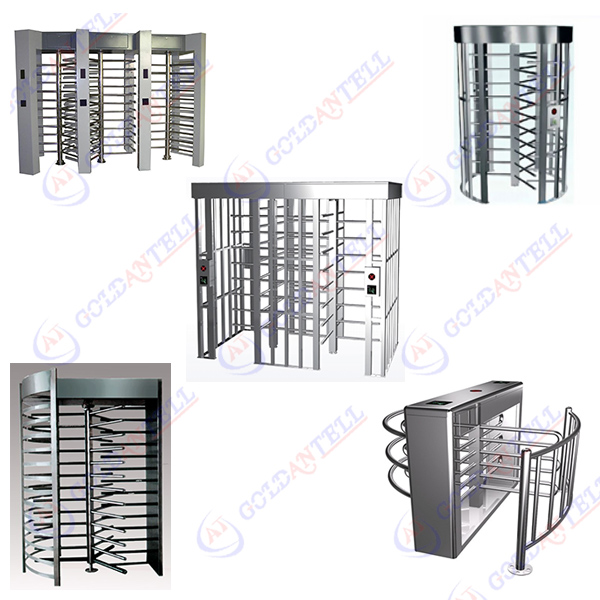 Stainless Steel Passageway Full Height Turnstile With Emergency Entrance