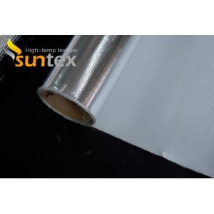 Heat Reflective 0.4mm 550C Aluminum Coated Fiberglass Fabric Insulation