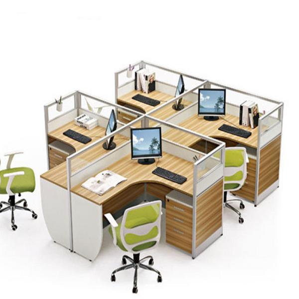 Eco - Friendly Aluminum Cubicle Modular Office Workstation / Office Furniture