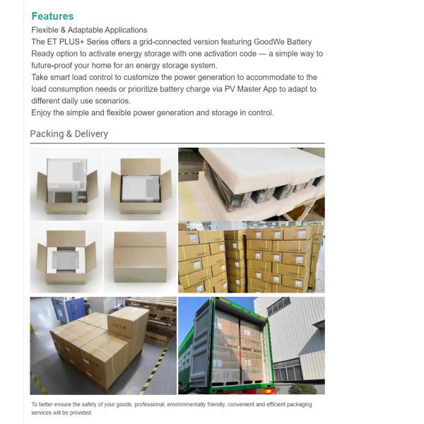 Goodwe ES G2 Series 3.6Kw 5Kw Single Phase Hybrid Solar Inverter
