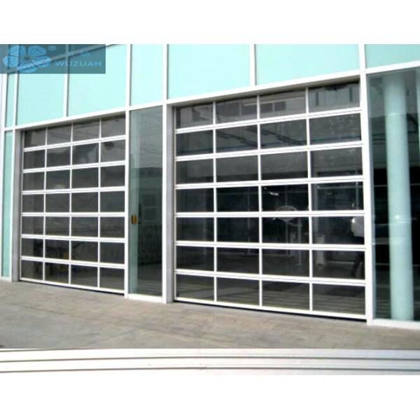 Buy Electric Sectional Overhead Folding 5mm Glass Panel Garage Door at wholesale prices