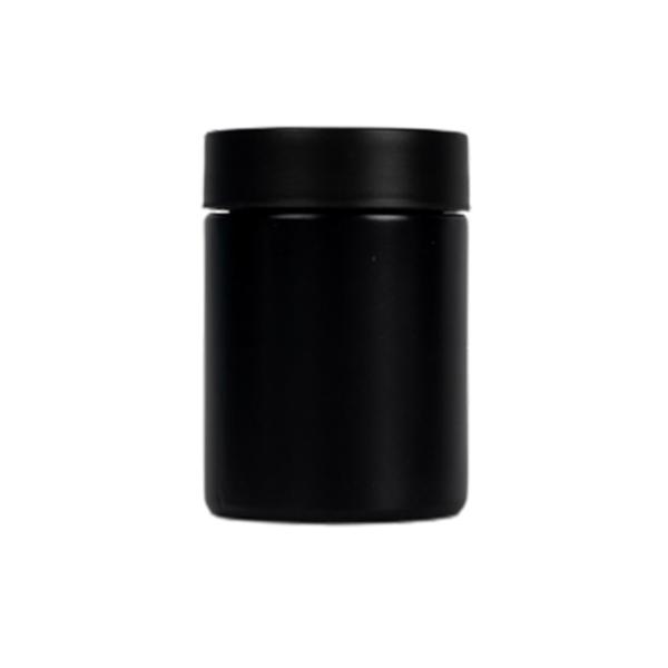 Buy 5oz Matte Black Glass Weed Jar with Child Resistant Cap at wholesale prices
