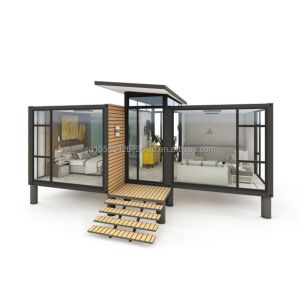 Modern Design Garden Container Steel Structure Wooden House Family Housing